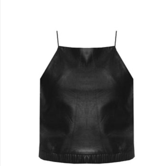 charlie may Tops - 🛑🛑🛑🖤 100%LEATHER CAMI 🖤